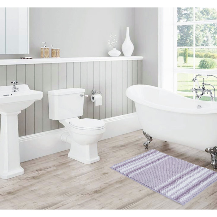 Ebern Designs Irvine Bath Rug with NonSlip Backing & Reviews Wayfair